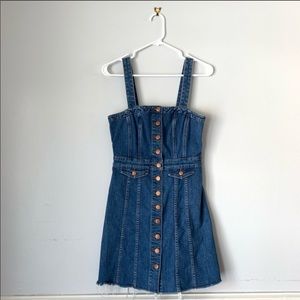 Madewell denim overall dress